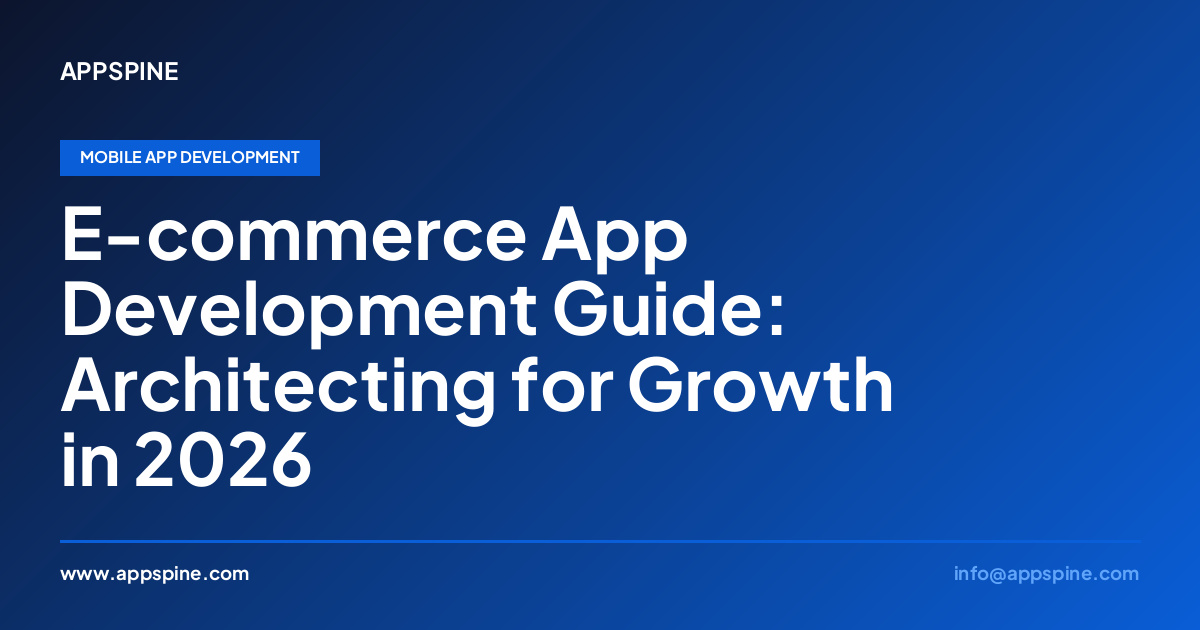 E-commerce App Development Guide: Architecting for Growth in 2026