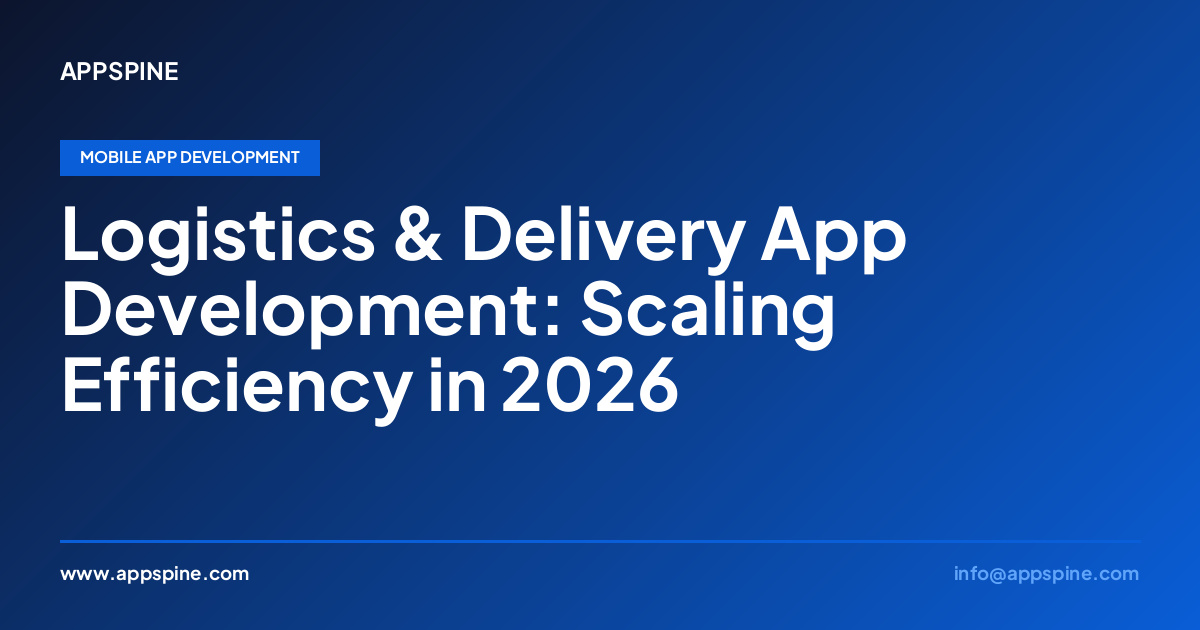 Logistics & Delivery App Development: Scaling Efficiency in 2026