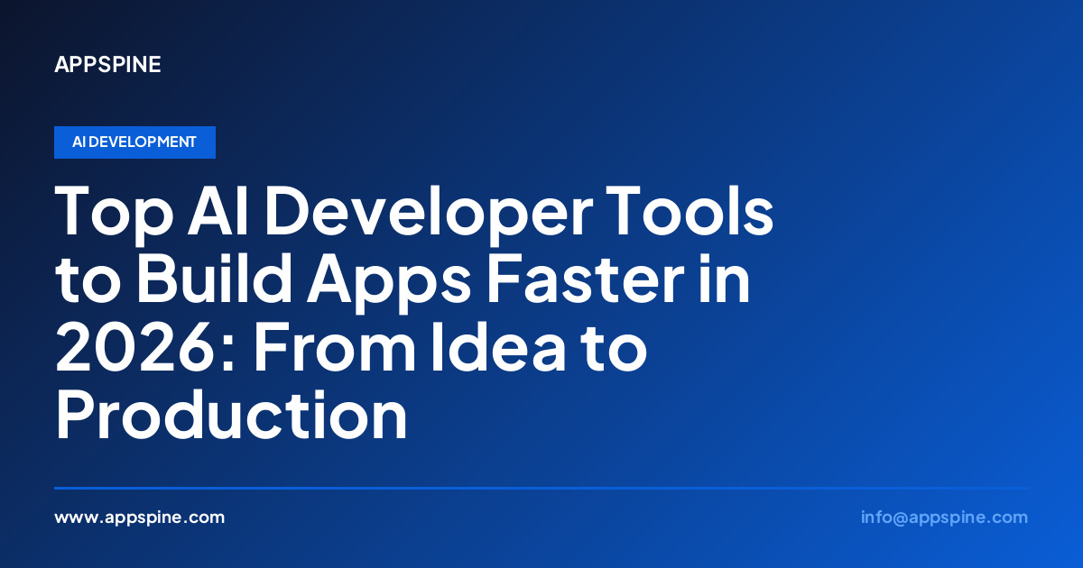 Top AI Developer Tools to Build Apps Faster in 2026: From Idea to Production